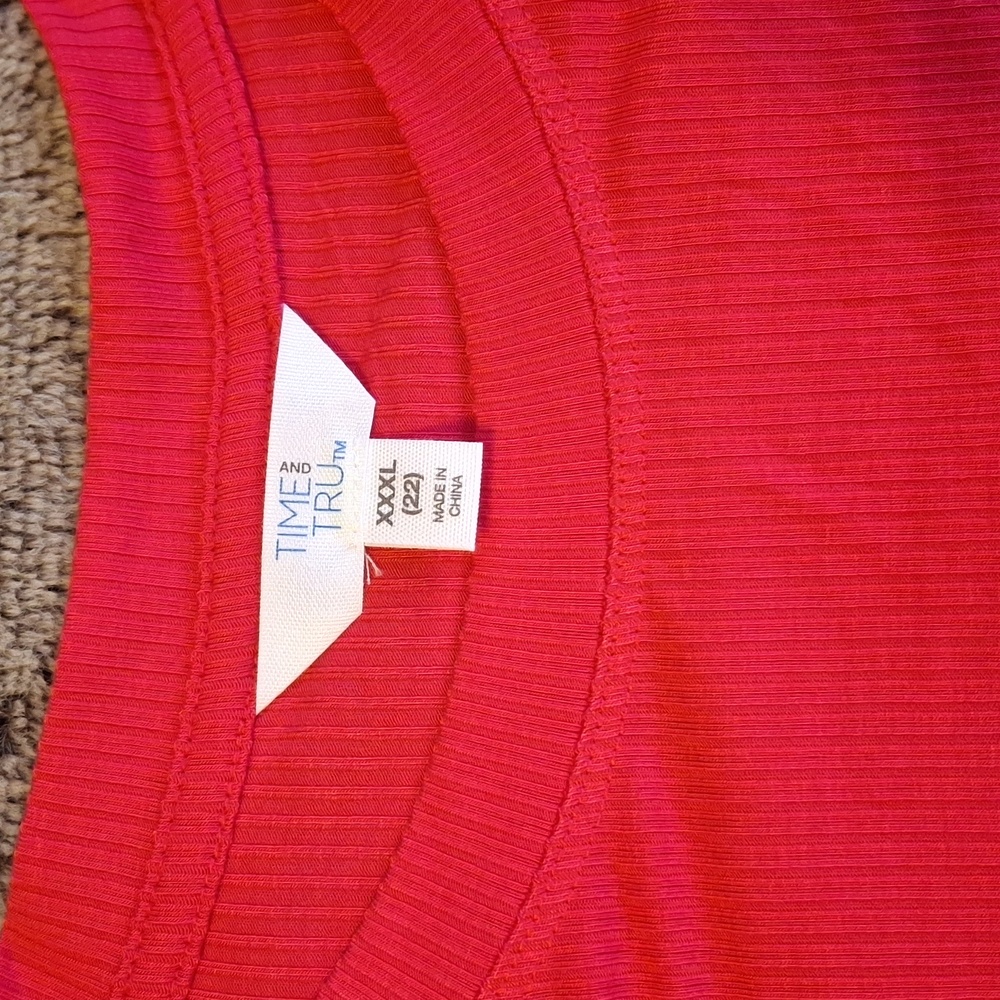 Hot Pink Ruffle Sleeve Women's Top - Picture 5 of 5